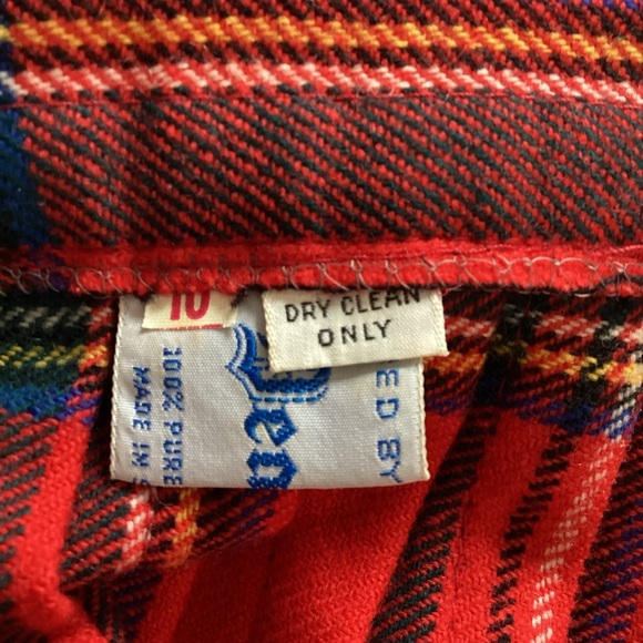 Dans of Scotland 100% pure New Wool Made in Scotland Tartan Kilt girls 10 - Picture 8 of 12